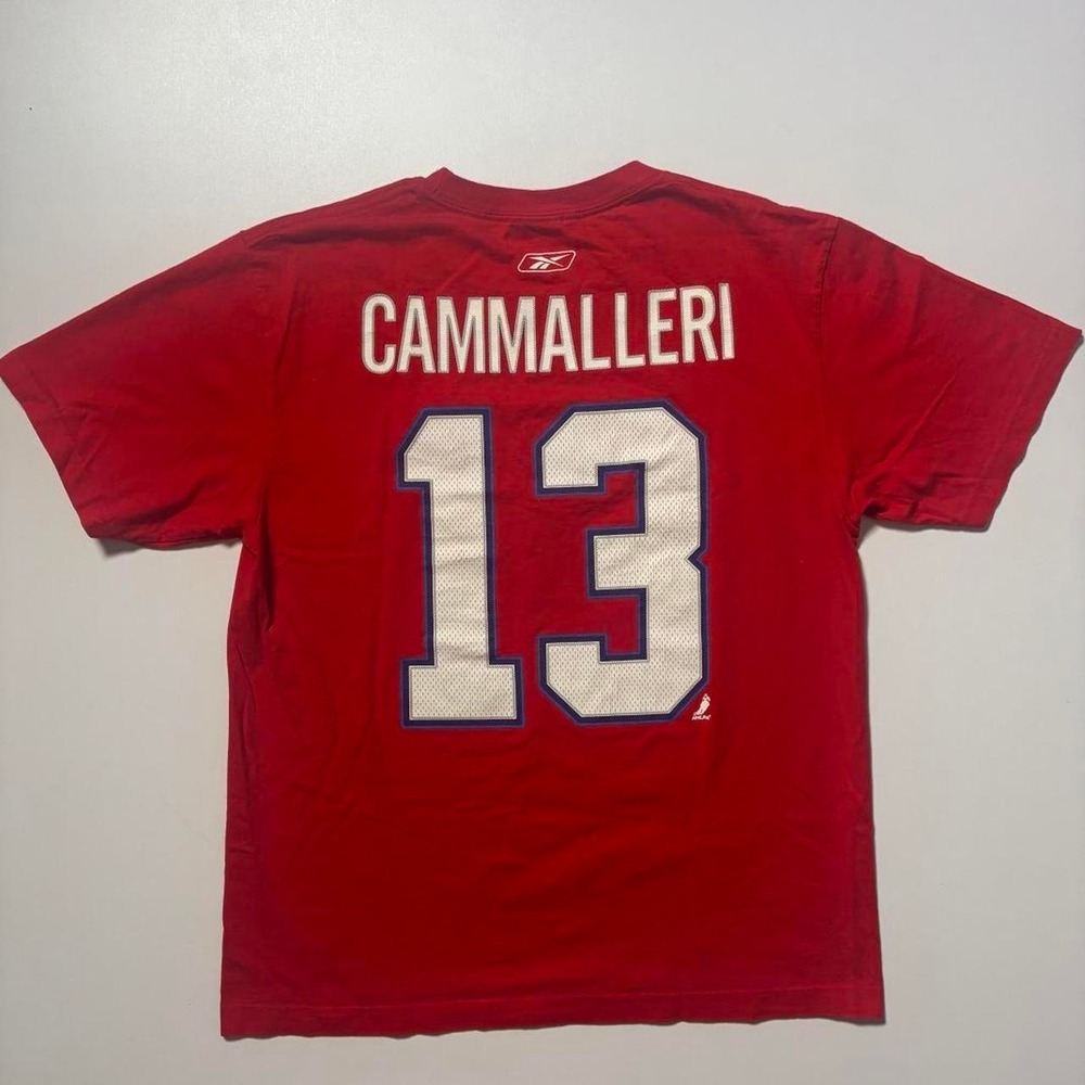 Red Reebok Cammalleri NHL Player Graphic Tee - M‎ - Picture 3 of 6